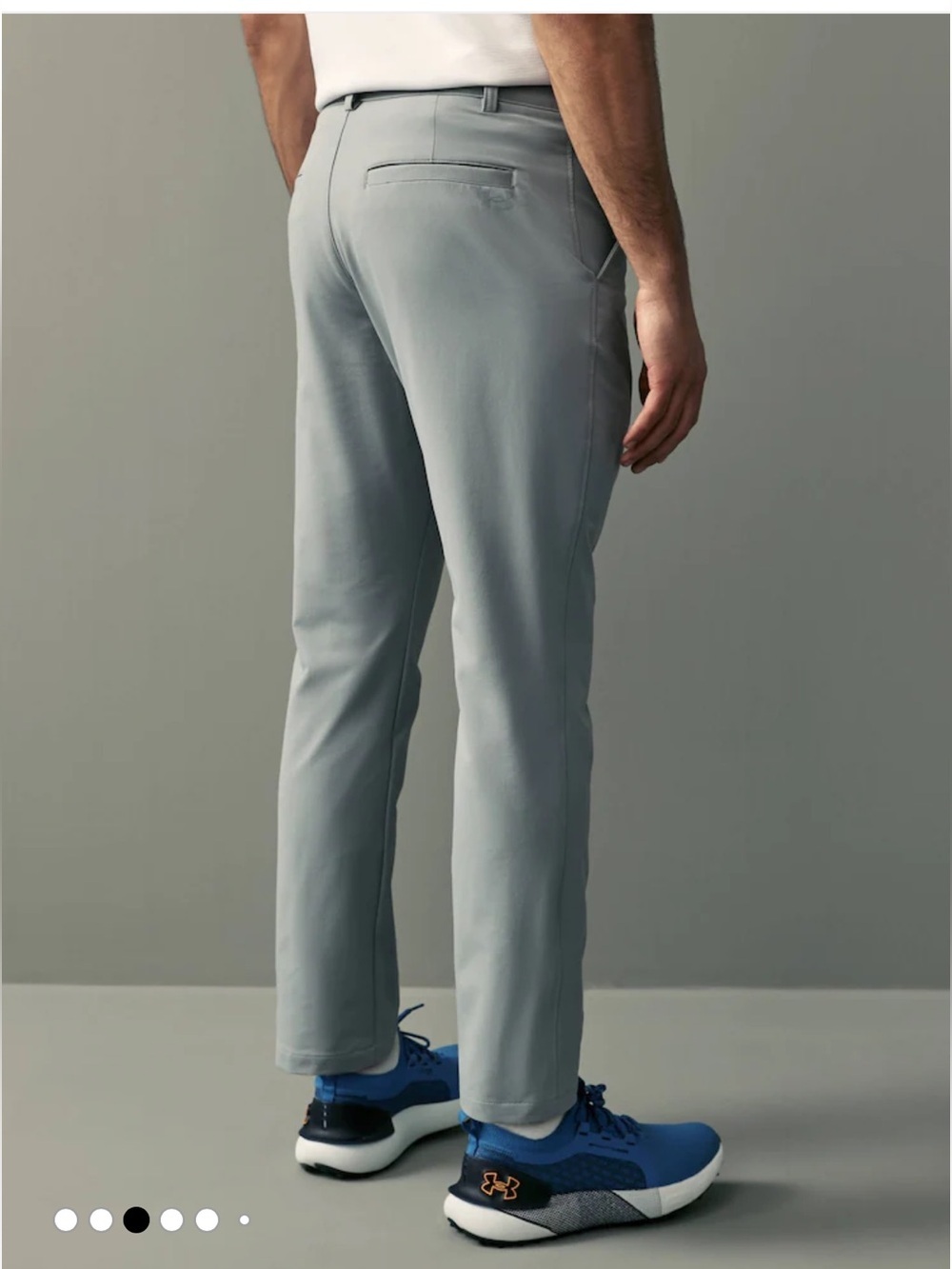 Under Armour Men's Light Gray Performance Trousers Chinos Golf pants